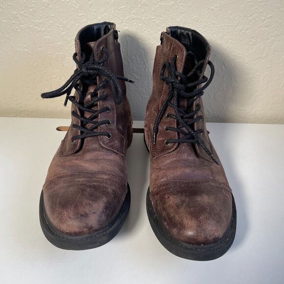 Frye and Co. Cody Lace-Up Boots, Brown Leather, Men's 11 - Picture 3 of 10